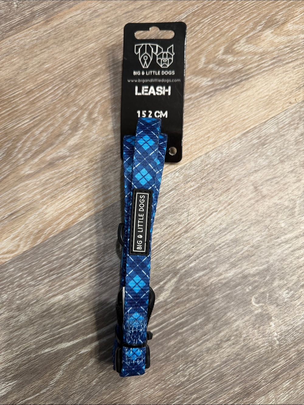 Blue Plaid Dog Collar - Adjustable Comfort